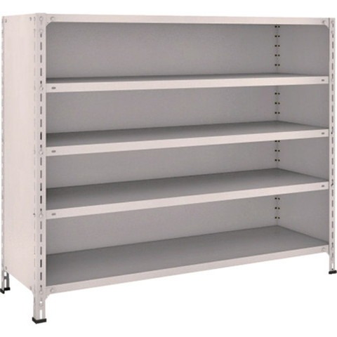 TRUSCO トラスコ 軽量棚背板・側板付 W1500XD450X1200 5段 ネオグレー 45X25 組立品 組立設置不可(代引不可)【送料無料】