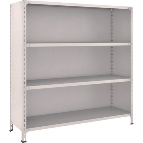 TRUSCO トラスコ 軽量棚背板・側板付 W1500XD450X1500 4段 ネオグレー 55X24 組立品 組立設置不可(代引不可)【送料無料】