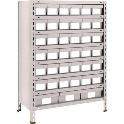 TRUSCO トラスコ 軽量棚875X450X1200 樹脂引出 小X36大X3 ネオグレー 43X808E6F1 組立品 組立設置不可(代引不可)【送料無料】｜リコメン堂 55,212円