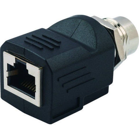 パンドウイット RJ45⇔M12(Dコードタイプ)変換アダプタ ICAM12DRJS(代引不可)【送料無料】