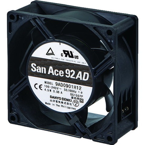 SanACE ACDCファンセットモデル(92×38mm センサ無) ST19AD0901H12(代引不可)【送料無料】|リコメン堂
