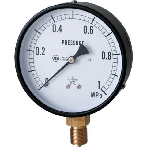 右下 圧力計 AVT3/8×100×0.4MPa G411211V0.4MPA(代引不可)【送料無料】
