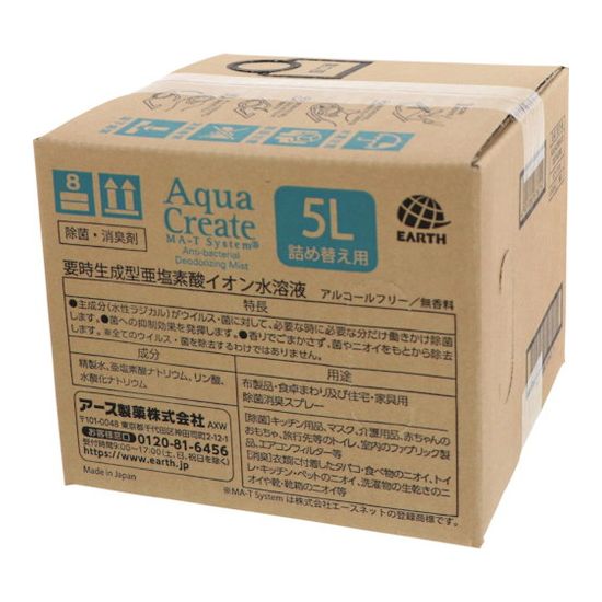 アース Aqua Create DEO 5L BIB 676214 アース製薬(株)(代引不可)【ポイント10倍】【送料無料】