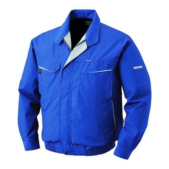空調服 綿・ポリ混紡ワークウェアノミ ブルー LL KU90470-C04-S4 (株)空調服(代引不可)【ポイント10倍】【送料無料】｜リコメン堂