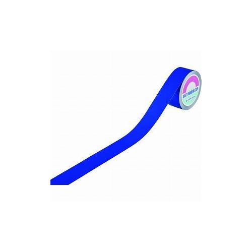 緑十字 ビバスーパーラインテープ 青 BSLT502-BL 50mm幅×20m PET 屋内用 105206 標識・標示 安全標識(代引不可)【送料無料】