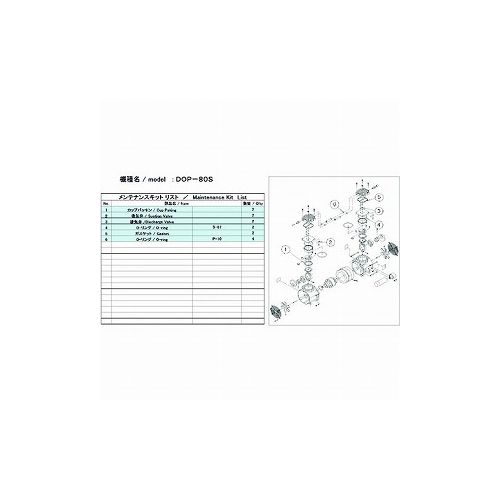 ULVAC DOP-80S用メンテナンスキット DOP-80S (株)アルバック ポンプ 真空ポンプ(代引不可)【送料無料】 10,049円