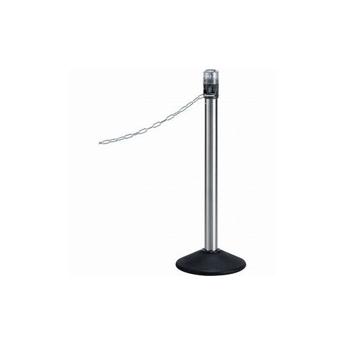 テラモト LEDライト付キチェーンスタンド アルミチェーン常灯 SU-662-010-0 (株)テラモト 安全用品 チェーンスタンド(代引不可)【送料無料】