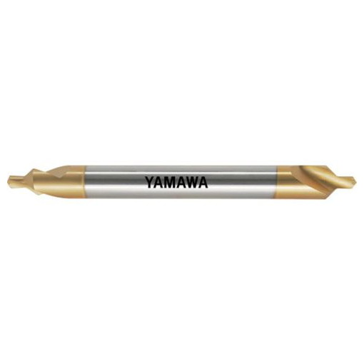 ヤマワ ロングシャンクコーティング強ネジレ溝A形90&deg; センタ穴ドリル CE-QL V L150 2X90&deg;X6 CEQLVL1502X6 切削工具 切削工具 面取り工具 センタードリル(代引不可)【送料無料】｜リコメン堂