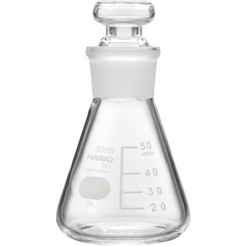 HARIO 共栓三角フラスコ50ml(TS22) HARIO TSF50SCI 研究用品 理化学用品 フラスコ(代引不可)