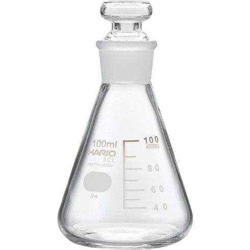 HARIO 共栓三角フラスコ100ml(TS22) HARIO TSF100SCI 研究用品 理化学用品 フラスコ(代引不可)