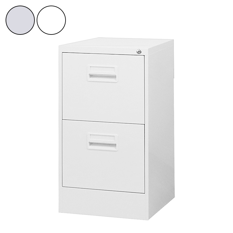 楽天市場】完成品 キャビネット 2段 鍵付き オールロック式