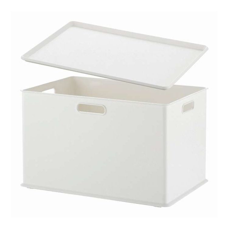 収納用品 natura(ナチュラ) インボックス L+プレート 各3個組 ホワイト NIB-L3PML3 WH-3(代引不可)【ポイント10倍】【送料無料】