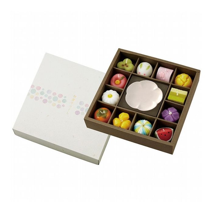 カメヤマ 和菓子型キャンドル 皿セット【ポイント10倍】【送料無料】