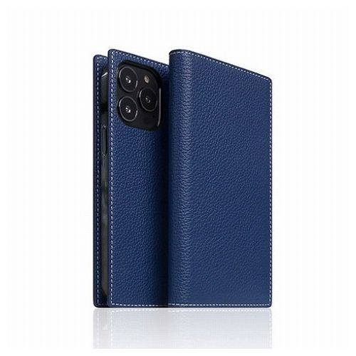 SLG Design Full Grain Leather Case for iPhone 13 Pro 手帳型ケース ネイビーブルー SD22128i13PNB(代引不可)【送料無料】｜リコメン堂