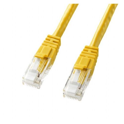 【5個セット】 サンワサプライ つめ折れ防止カテゴリ6LANケーブル KB-T6TS-03YNX5(代引不可)【送料無料】｜リコメン堂