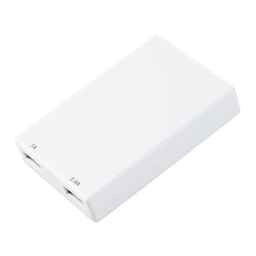 YAZAWA 3.4AUSBアダプター ホワイト Y02C200WH2UX10(代引不可)