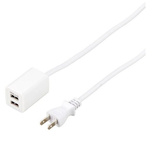 【10個セット】 YAZAWA USBタップ 2ポート 2.4A 0.5m ホワイト H720052UWHX10(代引不可)【送料無料】 11,403円