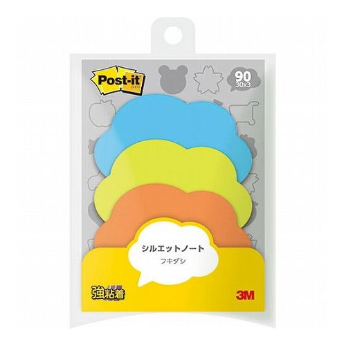 【10個セット】 3M Post-it ポストイット シルエットノート 強粘着 フキダシ 3M-SSS-FKRX10(代引不可)【送料無料】