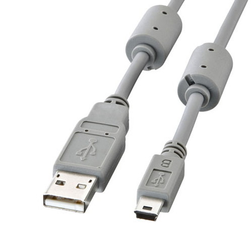 【5個セット】 サンワサプライ ミニUSBケーブル 3m KU-AMB530KX5(代引不可)【送料無料】