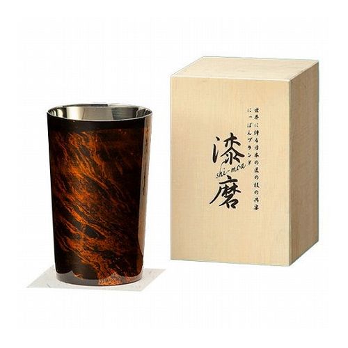 ウチキ 漆磨 漆塗りカップ 白檀(びゃくだん) ハイボールカップ 黒(二重構造) SCW-H501 雑貨 ホビー インテリア 雑貨 雑貨品(代引不可)【送料無料】