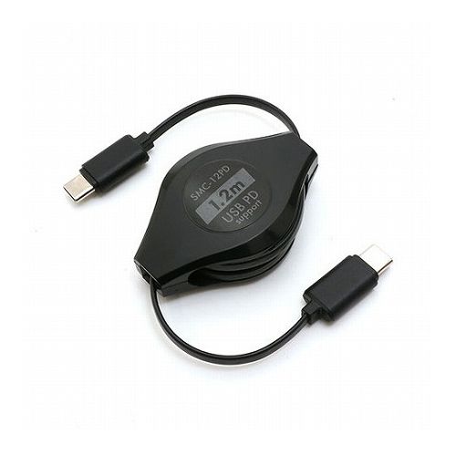 【5個セット】 MCO USB PD対応コードリール Type-Cケーブル SMC-12PDX5 スマートフォン タブレット 携帯電話 スマートフォン ケーブル(代引不可)【送料無料】