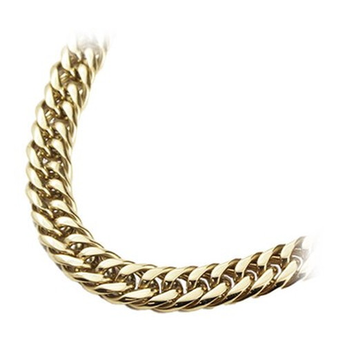 CrazyAngel ネックレスチェーン ステンレス316L 50cm 太め 幅10mm 厚み3.2mm ゴールド 0038ca-998 アクセサリー 装身具(代引不可)【送料無料】｜リコメン堂