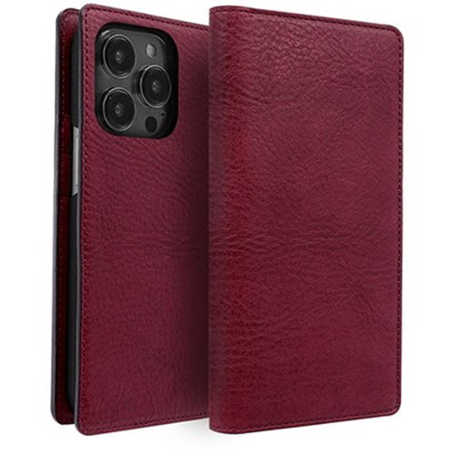 ABBI SIGNATURE VINTAGE イタリアンレザー MagSafe対応ダイアリーケース for iPhone 15 Pro ワイン ABS26184i15PR iPhone(代引不可)【送料無料】