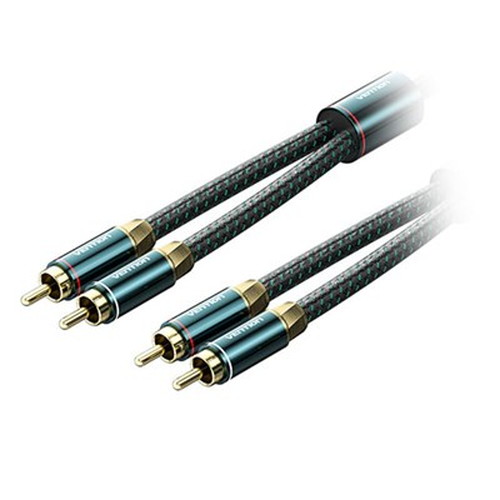VENTION 2RCA Male to 2RCA Male オーディオケーブル Green 8m グリーン BC-0835 オーディオ関連(代引不可)【送料無料】｜リコメン堂
