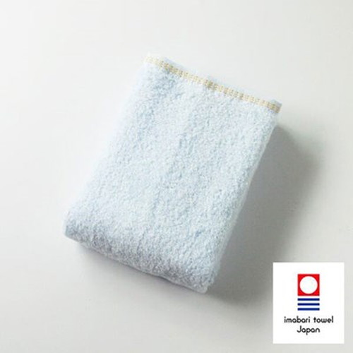 【5個セット】楠橋紋織 くすばしタオル ダブルスター プレッソ DOUBLE STAR presso わた媛 watahime フェイスタオル 33cm×80cm ブルー 1-62008-31-BX5 雑貨(代引不可)【送料無料】