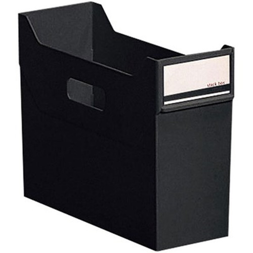 【5個セット】 LIHIT LAB. リクエスト スタックボックス A4 黒 G1600-24-BKX5 オフィス用品(代引不可)【送料無料】