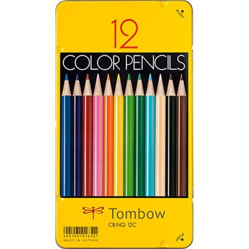 【5セット】 トンボ鉛筆 缶入色鉛筆 12色 NQ Tombow-CB-NQ12CX5 雑貨(代引不可)【送料無料】