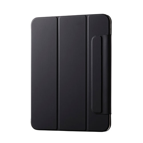 エレコム iPad(A16) フラップケース 超薄型 マグネット着脱 スリープ対応 ブラック TB-A25RWVPF2BK(代引不可)【送料無料】