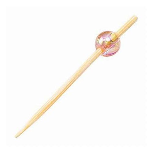 【50本入×10セット】 ヤマコー 用美 業務用 ビーズ串 5cm 桃 yamaco21616X10(代引不可)【送料無料】