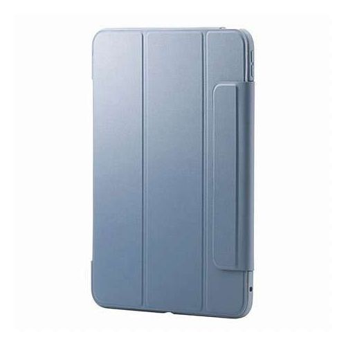 エレコム 11インチiPad Pro(M4) フラップケース 薄型軽量 カラーエッジ 背面クリア ブルーグレー TB-A25PMWVFCBG(代引不可)【送料無料】