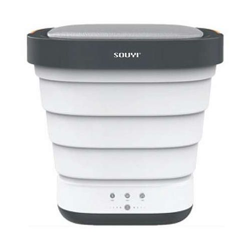 SOUYI JAPAN コンパクト折りたたみ洗濯機 多機能コンパクト Tシャツ最大約2枚・タオル最大約5枚可能 ホワイト SY-135(代引不可)【送料無料】