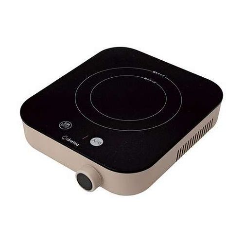 DRETEC ドリテック IHクッカー ピッコリスト ベージュ 24.5×20×6cm 置き場所に困らないコンパクトサイズ C7129094(代引不可)【送料無料】
