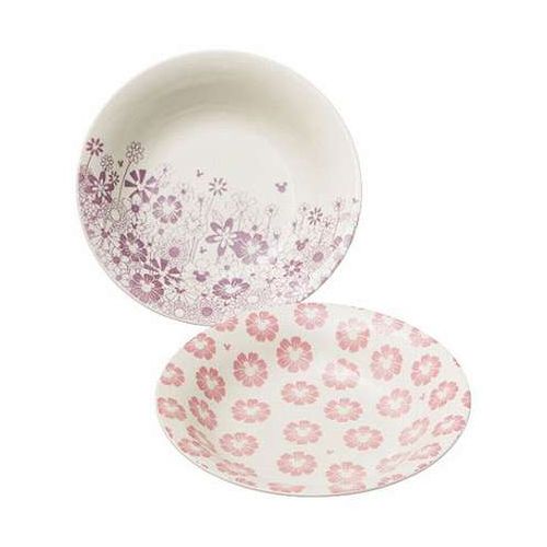 Disney ディズニー ペアカレーパスタセット 【直径21cm高さ4cmカレーパスタプレート2枚(2柄)・磁器】 1110-046(代引不可)【送料無料】