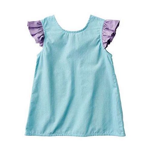 【5枚セット】 レップ キッズエプロン フリル 幅広いシーンで活躍するドレスタイプ ブルー REP-579312X5【送料無料】｜リコメン堂