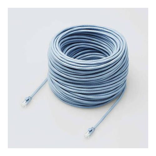 elecom エレコム LANケーブル CAT6A対応 EU RoHS指令準拠 ツメ折れ防止カバー 60m 単線 ブルー LD-GPAT BU60 RS(代引不可)【送料無料】｜リコメン堂 12,852円