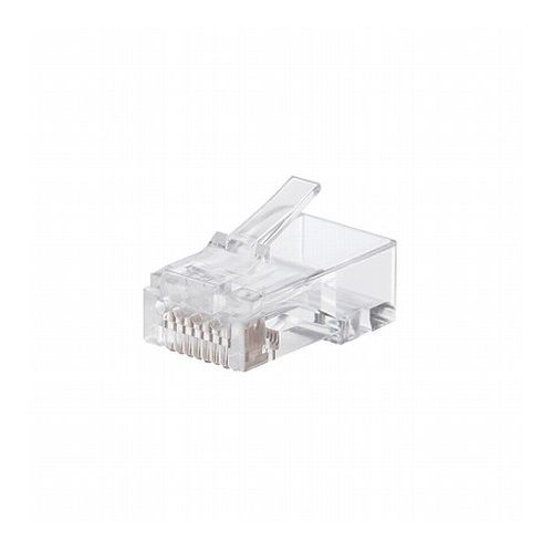 エレコム RJ45コネクタ/CAT6・CAT6A対応/単線・ヨリ線対応/100個入り LD-6RJ45T100(代引不可)【送料無料】｜リコメン堂