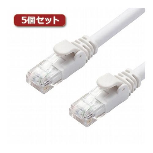 5個セットエレコム LANケーブル/CAT6A/スタンダード/7m/ホワイト LD-GPA/WH7X5(代引不可)【送料無料】