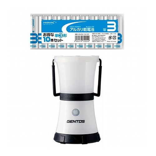 GENTOS Exploler LEDランタン + アルカリ乾電池 単3形10本パックセット EX-236D+HDLR6/1.5V10P(代引不可)【送料無料】