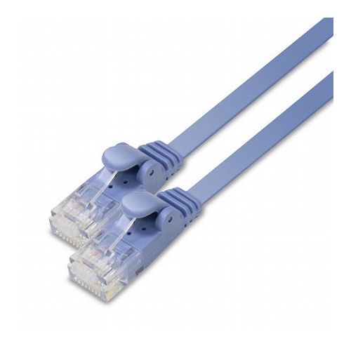 5個セット エレコム LANケーブル/CAT6/フラット/15m/ブルー LD-GF2/BU15X5(代引不可)【送料無料】｜リコメン堂
