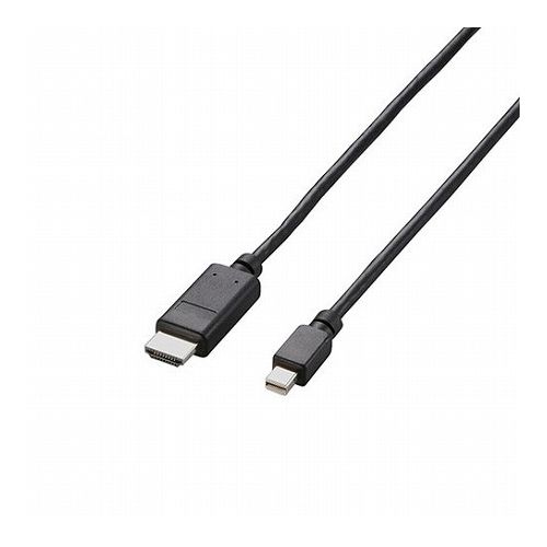 エレコム Mini DisplayPort-HDMI変換ケーブル/2m/ブラック AD-MDPHDMI20BK(代引不可)【送料無料】