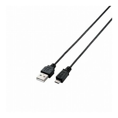 5個セットエレコム USB2.0ケーブル/A-microBタイプ/スリム/2m/ブラック U2C-AMBX20BKX5(代引不可)【送料無料】