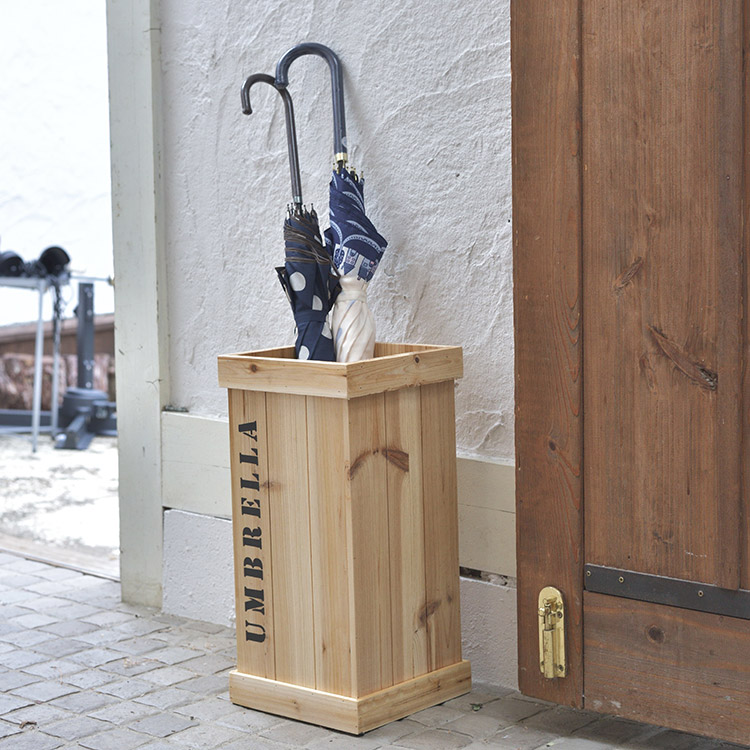 ビンテージ木製傘立て　木製　アンティーク　欧風 楽天市場】ヴィンテージ調 木製 傘立て アンブレラスタンド