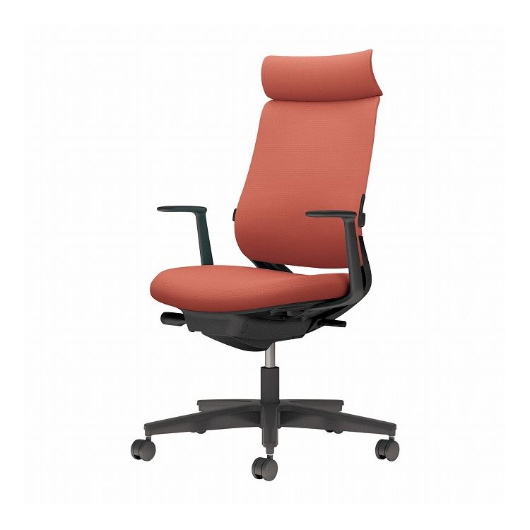 【メーカー直送】 コクヨ オフィスチェア 椅子 イス チェア ミトラ2 L型肘 ランバー付 ブラック ソフトテラコッタ(代引不可)【送料無料】|リコメン堂