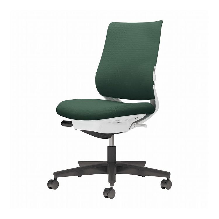 【メーカー直送】 コクヨ オフィスチェア 椅子 イス チェア ミトラ2 肘無 ランバー付 ホワイトグレー ディープグリーン(代引不可)【送料無料】