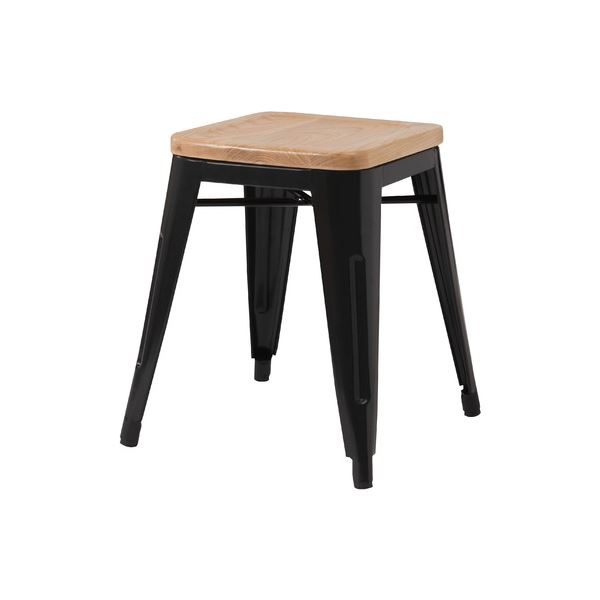 (まとめ) スツール ブラック 完成品 【×4セット】|リコメン堂