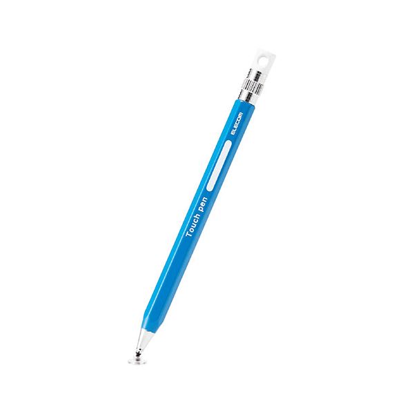 【3個セット】 エレコム 6角鉛筆タッチペン ブルー P-TPENDEBUX3【送料無料】 (代引不可)
